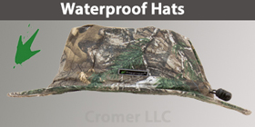 Water proof hunting rain hat